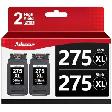 Imagem de Adoccur Cartucho de tinta PG-275 de substituição para cartucho de tinta preta PG-275 para tinta preta 275 para TR4720 TS3522 TS3722 TS3520 TS3720 TR4700 TS3500 TR4722 jato de tinta colorida