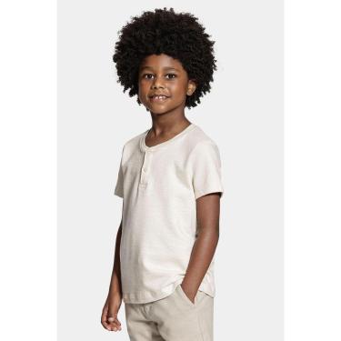 Imagem de Camiseta Aramis Manga Curta Portuguesa Malha Tricot Marfim-Masculino