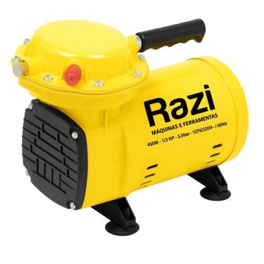 Imagem de Compressor de Ar Direto Razi 0,5 CV 30203 RZ-CACS com Regulador de Pressão e Acessórios Bivolt