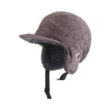 Imagem de Chapéu Unissex De Inverno Impermeável Reversível Estilo Aviador Com Pr
