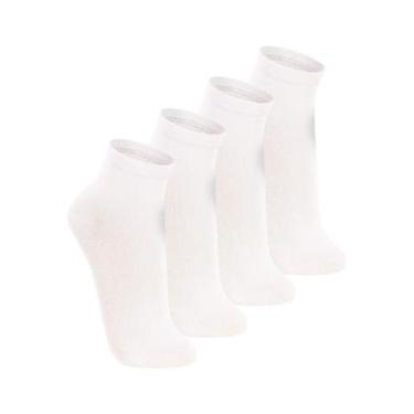 Imagem de Kit com 4 Pares de Meias Cano Médio Lupo 4200-088, Branco