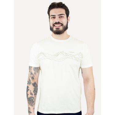 Imagem de Camiseta Dudalina Masculina Frontal Mountain Off-White-Masculino