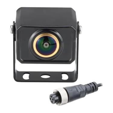 Imagem de Câmera de estacionamento AHD1080P Sistema PAL com cabeça de 4 pinos, lente olho de peixe, câmera de ré HD para carro, visão noturna, GP555 (cabo de 15 m).