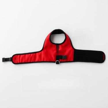 Imagem de Peitoral Anti Puxão para Cães com Guia 1,5m | Peitoral Ajustável Confortável(Vermelho Personalizado,G)