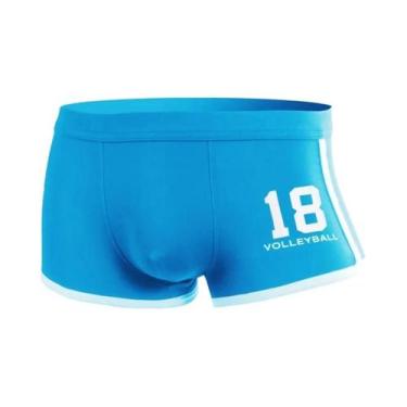 Imagem de Cuecas Boxer Masculinas De Algodão Respirável Com Suporte Para Escroto