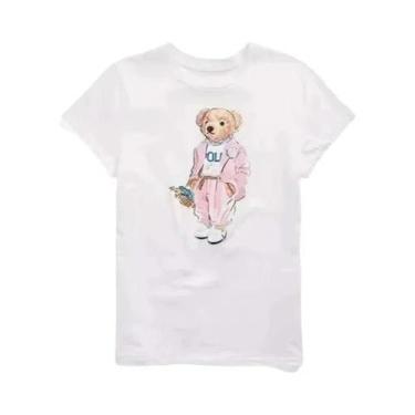 Imagem de Camiseta Feminina Divertida Com Estampa De Urso, Gola Redonda, Estilo 