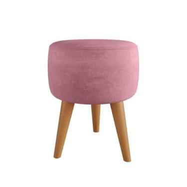 Imagem de Puff Redondo Pé Palito Banqueta(Rose)