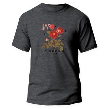 Imagem de Camiseta Básica Algodão Premium Estampa Digital Rosas Buque - Pavesi, 