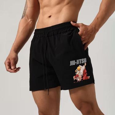Imagem de Short Tactel Masculina Leve Mauricinho Treino Fitness Gym Luta Jiu Jitsu Ryu Fight-Masculino