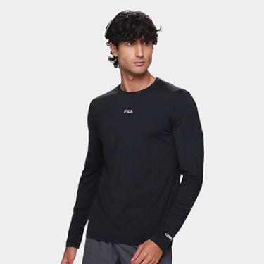 Imagem de Camiseta Fila Proteção UV Manga Longa Masculina-Masculino