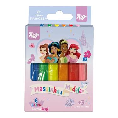 Imagem de Massinha de Modelar Dac Art Disney Princesa 3+ Anos com 6 Cores 90g
