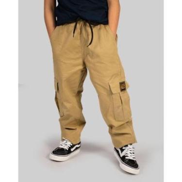 Imagem de Calça DR7 Street Cargo The Penny Patch (Juvenil) - Caqui-Unissex