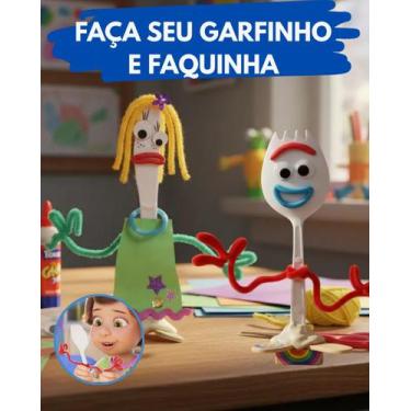 Imagem de Kit Para Montar Garfinho e Faquinha - DIY Knife and fork Toy Story 4 -