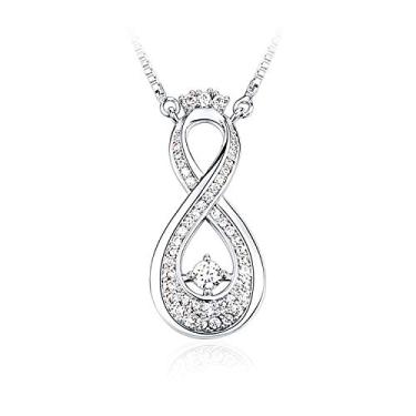 Imagem de Aihitero Colar com pingente de coração para tia, tias como você é precioso e pouco, joia para tia sobrinho e amor eterno para mulheres, presente de aniversário dos namorados para tia da sobrinha, Metal, Zircônia cúbica