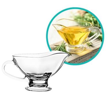 Imagem de Molheira De Vidro Com Alça 50ml Cremeira Bule Molhos Azeite - CLICK HO