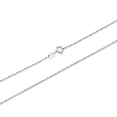 Imagem de GemKing SCA009-45 Prata 925 com corrente Colar de prata esterlina S925, Prata esterlina, Sem Pedra Preciosa