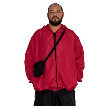 Imagem de Jaqueta Corta Vento Plus Size Blusa Masculina Com Shoulder Bag Kit Esportivo-Unissex