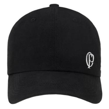 Imagem de Boné Corinthians Bordado Frente CP Masculino Preto Supercap-Masculino