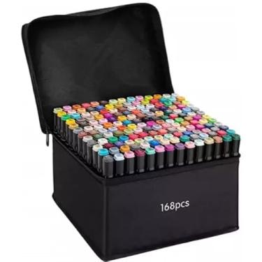 Imagem de Canetas para Pintar Bobbie Goods, Caneta Touch 36,120 Cores, para Livro de Colorir, Marcador -Canetinhas Ponta Dupla, Secagem Rápida, Base de Álcool, Não Tóxicas - Criativo Antiestresse- PREMIUM (168)