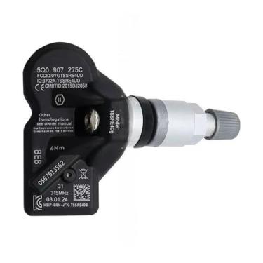 Imagem de 5Q0907275C Compatível com VW Tiguan e Touareg 2015-2020 TPMS Sensor de Pressão dos Pneus para Carro