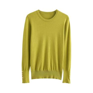 Imagem de Suéter Casual Feminino De Inverno Tricotado Multicolorido Com Gola Red