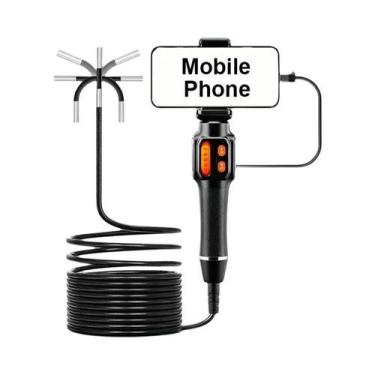 Imagem de Câmera Endoscópica HD Rotativa 360 Graus Com Lente De 6mm, Boroscópio 