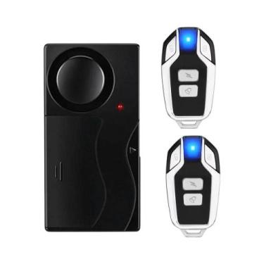 Imagem de Alarme De Vibração Sem Fio Para Portas E Janelas 110dB Com Controle Re