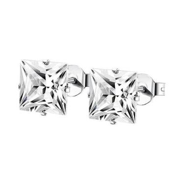 Imagem de Brincos De Argola Pendentes Em Aço Inoxidável Preto, Prata E Dourado C