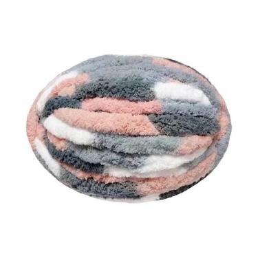 Imagem de Fio De Lã Grosso 250g Para Tricô Manual, Manta Grande De Chenille, Alm