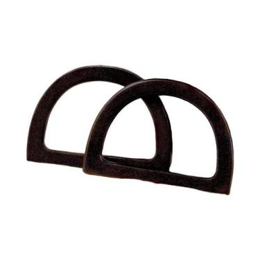 Imagem de Alça De Madeira Em Formato D Para Substituição De Sacolas Plásticas, A