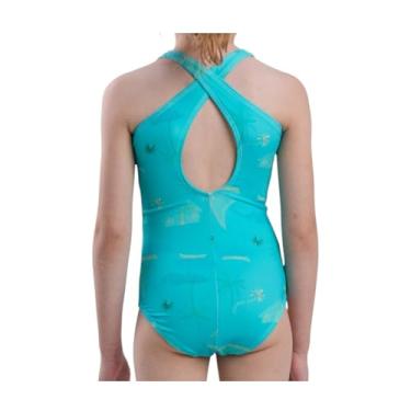 Imagem de Maiô Infantil Juvenil De Natação Praia E Piscina Proteção Uv (Verde Veleiro, 6)