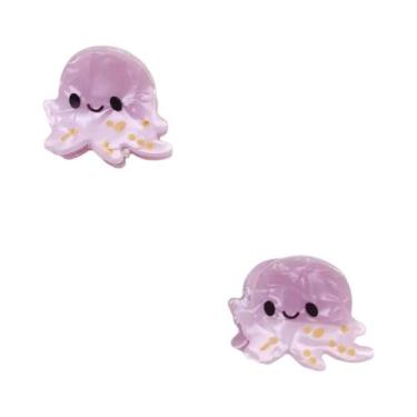 Imagem de Clipes De Cabelo De Acetato Antiderrapantes Para Mulheres Com Tema De 