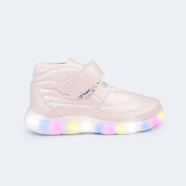 Imagem de Tênis Pampili de Led Liz Luz Comfy - Infantil - Nude-Feminino