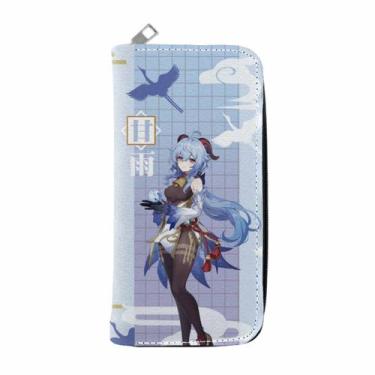 Imagem de Carteira Genshin Impact Ganyu Anime Characters Slim BiFold - Yiweisai