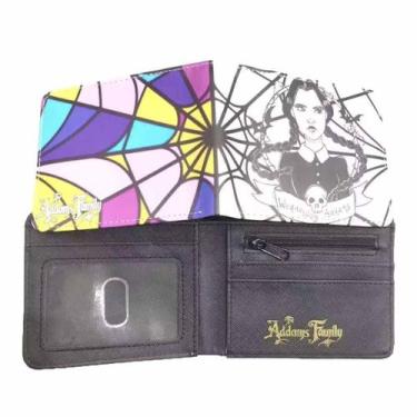 Imagem de Carteira às quartas-feiras, personagens de anime, couro PU fino e dobr