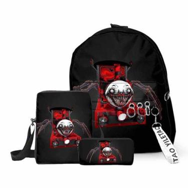 Imagem de Mochila escolar Choos-Choos Charles Cartoon Kids 3 unidades/conjunto -