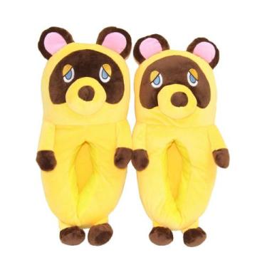 Imagem de Chinelos Animals Crossings Anime Plush Home Cotton 28 cm - yiweisai