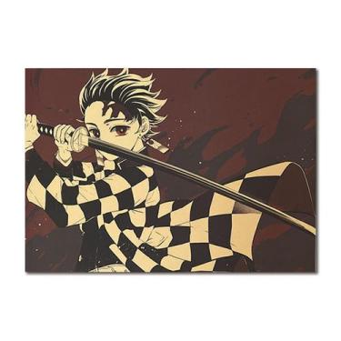 Imagem de Pôster com arte de parede Demon Slayers Kamado Tanjirou Anime 51x35,5 