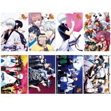 Imagem de Pôster Gintamass Anime Art 8 unidades/lote de papel 42x29 cm - yiweisa