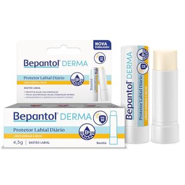 Imagem de Bepantol Derma Protetor Labial Diário, Hidratante Labial FPS 50, 4,5g