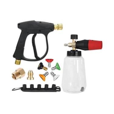 Imagem de Kit Profissional De Limpeza Automotiva: Pistola De Lavagem De Alta Pre