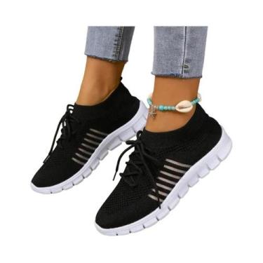 Imagem de Tênis Femininos De Verão Em Malha Respirável, Leves E Casuais, Confort