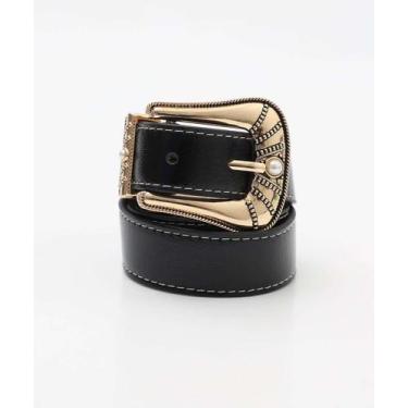 Imagem de Cinto Feminino Fivela Marisa Preto-82113, Preto, GG