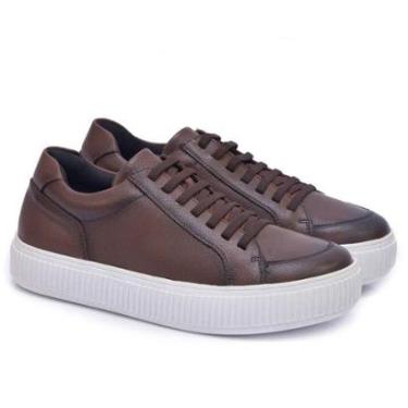 Imagem de Tênis Casual Ferrara Malibu 100% Couro Legítimo Masculino-Masculino