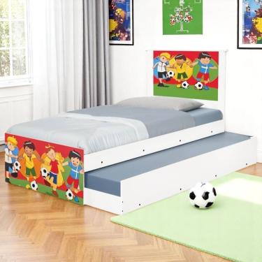 Imagem de Bi Cama Infantil Solteiro 195cm X 96cm Kmteb Time D- Sonhos