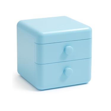 Imagem de Caixa Organizadora Com Gavetas E Tampa – Organizador Multiuso Para Maquiagem, Acessórios E Escritório