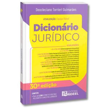 Imagem de Dicionário Jurídico 30ª Edição - Atualizado 2026 - Editora Rideel