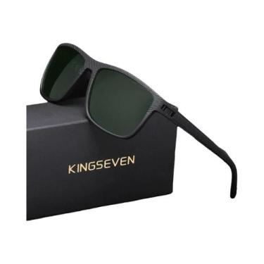 Imagem de Óculos De Sol Polarizados UV400 Para Homens KINGSEVEN, Óculos Retangul