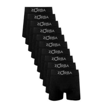 Imagem de Kit 6 Cuecas Zorba Sem Costura Em Algodão Cotton Modelo Boxer Box Algo