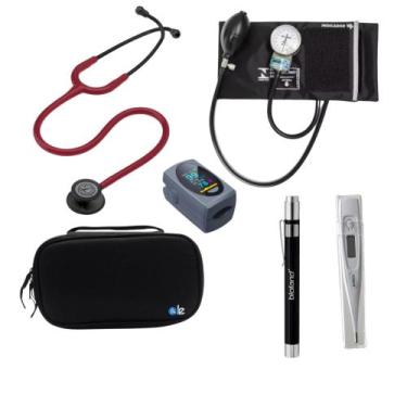 Imagem de KIT Estetoscópio Littmann 3M + Esgifmo + Case + Lanterna + Oxímetro + 